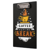 Kaffee Lover Kaffeepause Klemmbrett (Links)