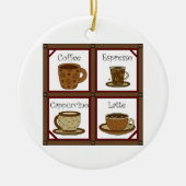 Kaffee Lover Keramik Ornament (Vorne)