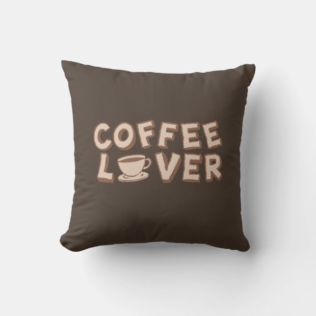 Kaffee Lover Kissen (Vorderseite)