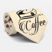 Kaffee Lover Krawatte Röstliche Bohnen Kaffee Cup (Gerollt)