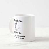 Kaffee Lover Laden ...Personalisiert Kaffeetasse (Vorderseite Links)