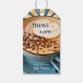 Kaffee Lover Latte Vielen Dank Geschenkanhänger (Vorderseite)