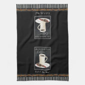 Kaffee Lover Latte Watercolor Schokolade Küche Handtuch (Vertikal)