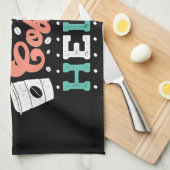 Kaffee Lover Life: Kaffee hilft Geschirrtuch (Viertel Falte)