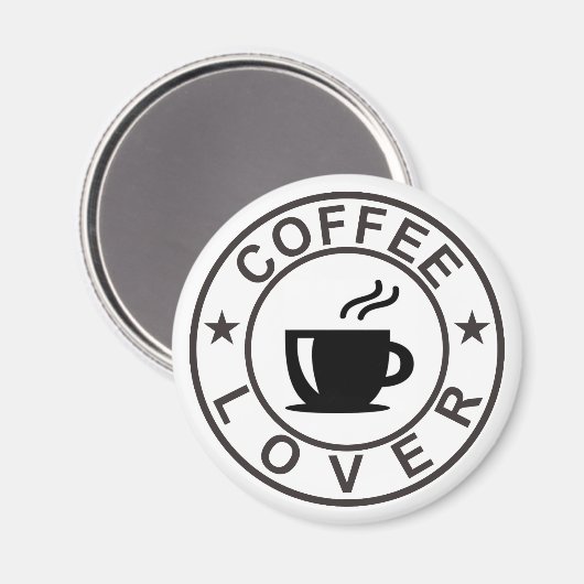 Kaffee Lover Magnet (Vorderseite/Rückseite)