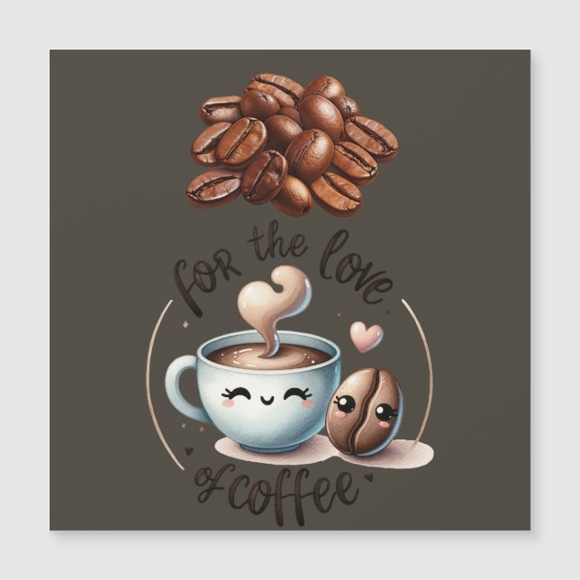 Kaffee Lover Magnetkarte (Vorderseite)