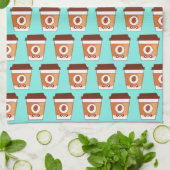Kaffee Lover Paper Cup Einzigartig Geschirrtuch (Gefaltet)