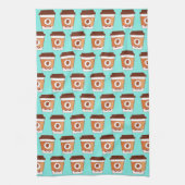 Kaffee Lover Paper Cup Einzigartig Geschirrtuch (Vertikal)