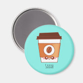 Kaffee Lover Paper Cup Einzigartig Magnet (Vorderseite/Rückseite)