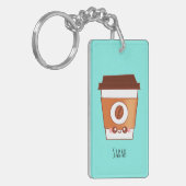 Kaffee Lover Paper Cup Einzigartig Schlüsselanhänger (Vorderseite links)