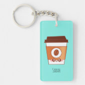 Kaffee Lover Paper Cup Einzigartig Schlüsselanhänger (Vorderseite)