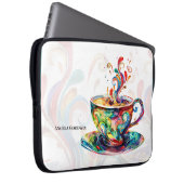 Kaffee Lover Personalisiert Laptopschutzhülle (Vorne Rechts)