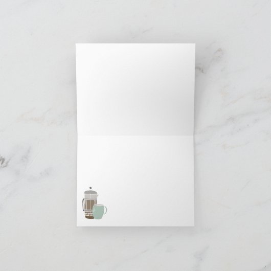 Kaffee Lover Personalisierte Skripte für sie (Innenseite)