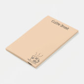Kaffee Lover Post-it Klebezettel (angewinkelt)