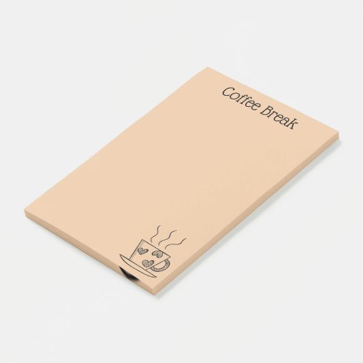 Kaffee Lover Post-it Klebezettel (angewinkelt)