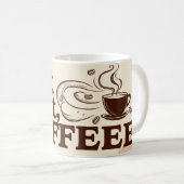 Kaffee Lover Poster Dampf-Wirbel Kaffeetasse (VorderseiteRechts)