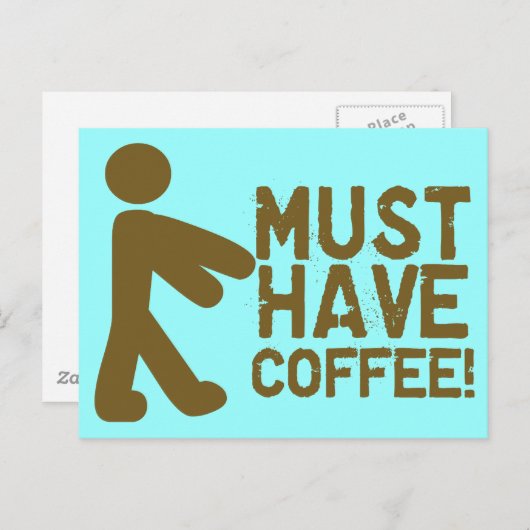 Kaffee Lover Postkarte (Vorne/Hinten)