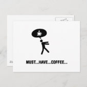 Kaffee Lover Postkarte (Vorne/Hinten)