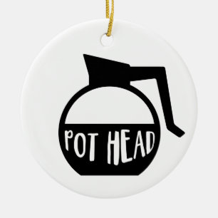 Kaffee-Lover-Pottkopf Keramik Ornament