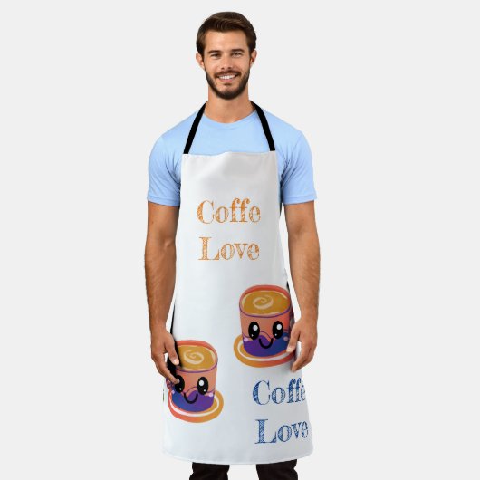 Kaffee Lover Schürze (Getragen)