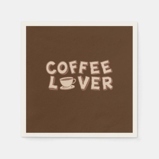 Kaffee Lover Serviette (Vorderseite)