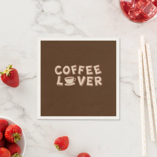 Kaffee Lover Serviette (Beispiel)