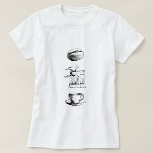 Kaffee Lover Set T-Shirt (Design vorne)