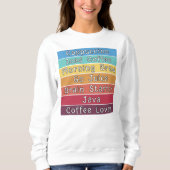 Kaffee Lover Sweatshirt (Vorderseite)