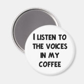 Kaffee Lover T - Shirt und Geschenke Magnet (Vorderseite/Rückseite)