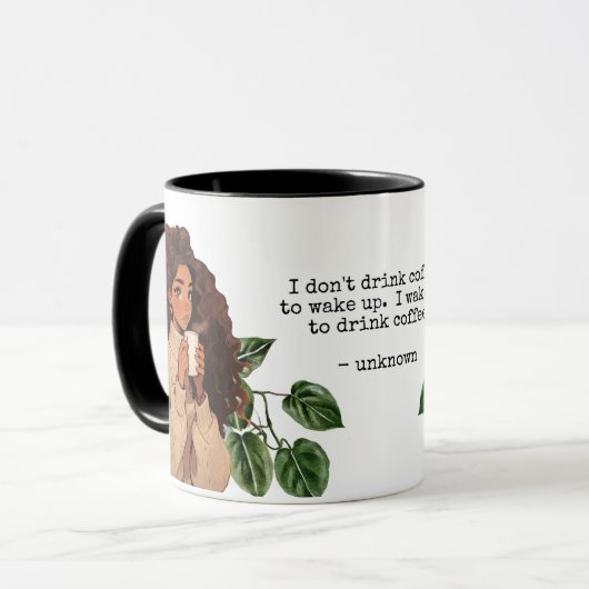 Kaffee Lover Tasse (Vorderseite Links)