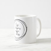 Kaffee Lover Tasse - Aber zuerst Kaffee (VorderseiteRechts)