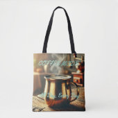 Kaffee Lover Tote Bag All-over Print Style Tasche (Vorderseite)
