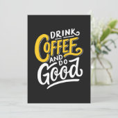 Kaffee Lover trinken Kaffee und tun alles gut Save The Date (Stehend Vorderseite)