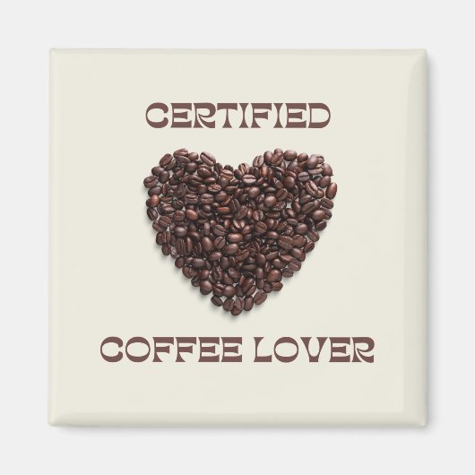 Kaffee Lover und Kaffee Lifeline Magnet (Vorne)