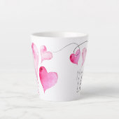 Kaffee Lover Valentinstag Geschenke Herz Tasse (Vorderseite)