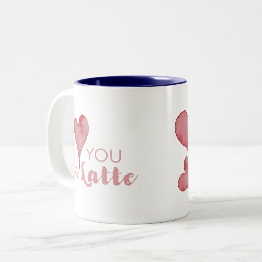 Kaffee Lover Valentinstag Geschenke Zweifarbige Tasse (Vorderseite Links)