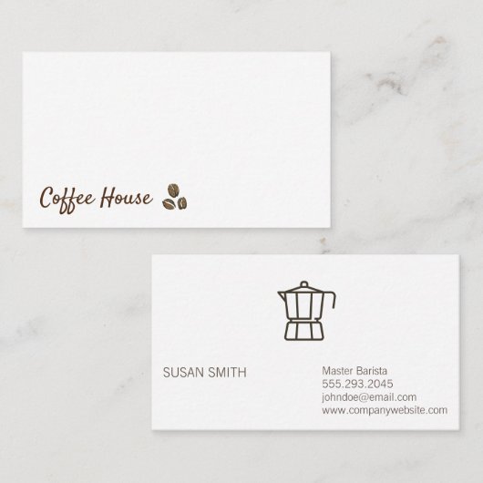 Kaffee Lover Visitenkarte (Vorne/Hinten)