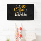 Kaffee Lover Witzige Surveyor Engineer Constructio Banner (Insitu)