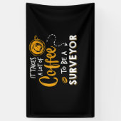 Kaffee Lover Witzige Surveyor Engineer Constructio Banner (Vertikal)