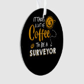 Kaffee Lover Witzige Surveyor Engineer Constructio Ornament (Vorderseite)
