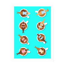 Kaffee Lover Women in Coffee Cups Küche