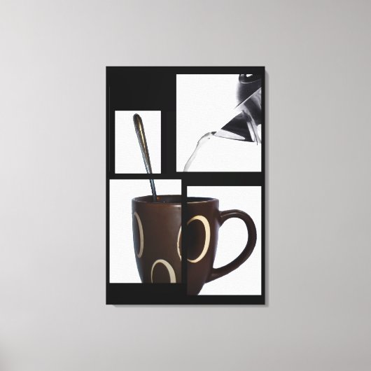 Kaffee Lover Wrapped Canvas Leinwanddruck (Vorderseite)