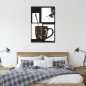 Kaffee Lover Wrapped Canvas Leinwanddruck (Insitu (Schlafzimmer))
