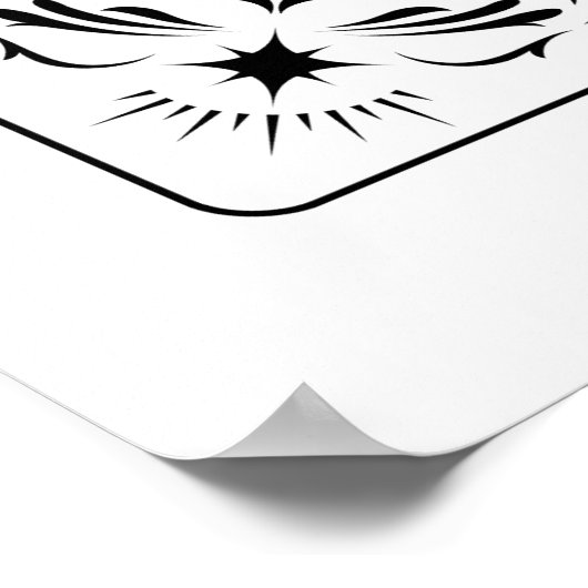 Kaffee Lover Yoga Tarot Card Zodiac Astrologie Poster (Ecke)