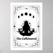 Kaffee Lover Yoga Tarot Card Zodiac Astrologie Poster (Vorne)
