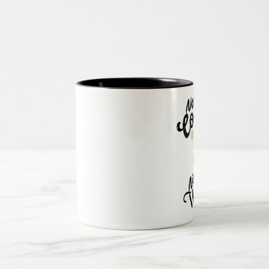 Kaffee Lover Zweifarbige Tasse (Mittel)