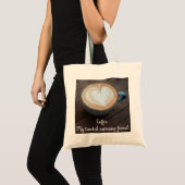 Kaffee Lover's Heart Shape Latte Art Tragetasche (Vorderseite (Produkt))