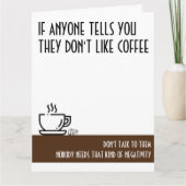 Kaffee Lover's Large Brown Geburtstag Karte (Vorderseite)