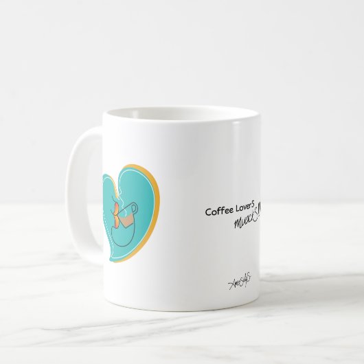 Kaffee LoverS MuackS-Latte Kaffeetasse (Vorderseite Links)