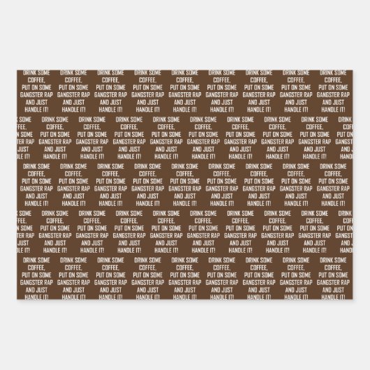 KAFFEE LOVERS SET GESCHENKPAPIER SET (Vorderseite 3)